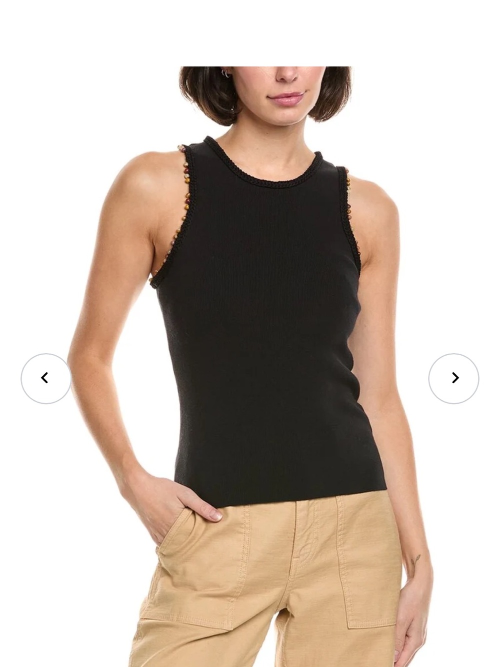 A.L.C. Womens  Nelly Tank, Black